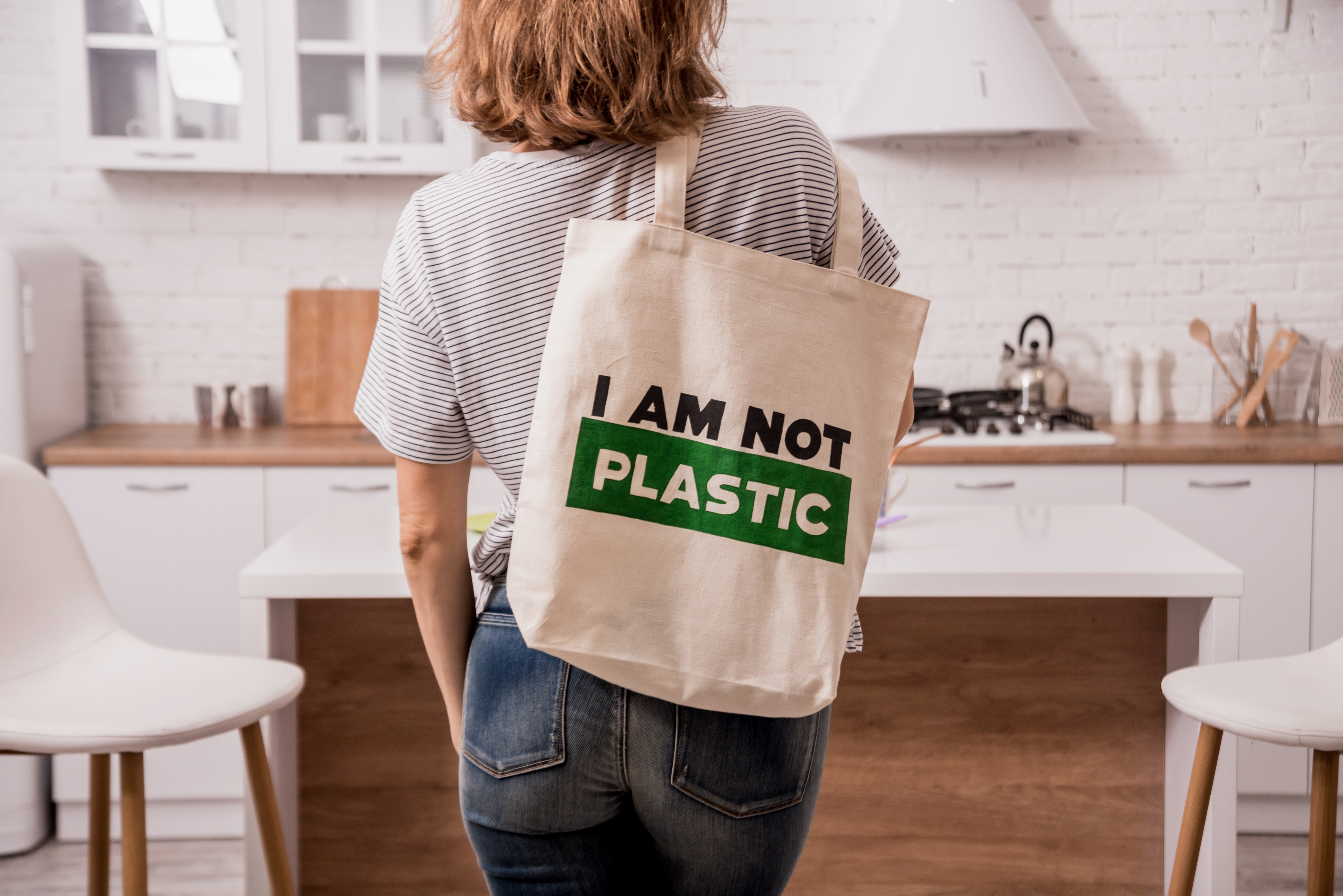 Girl Holding Tote Bag 